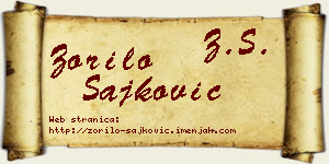 Zorilo Šajković vizit kartica